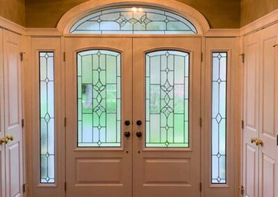 Three-quarter Glass Door Adds Light to the Home