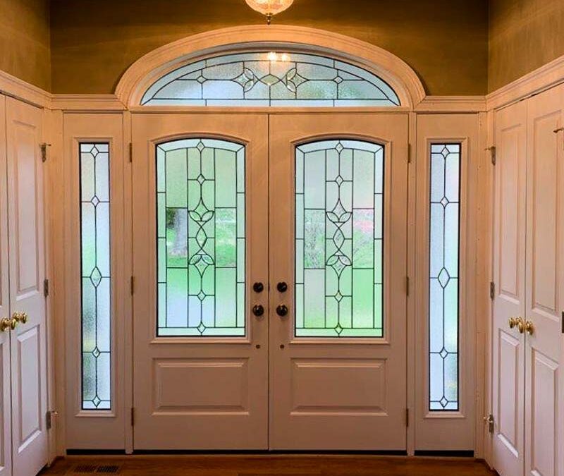 Three-quarter Glass Door Adds Light to the Home