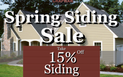 Upgrade Your Home’s Exterior with Chapman Windows, Doors & Siding’s 15% Off Siding Sale!