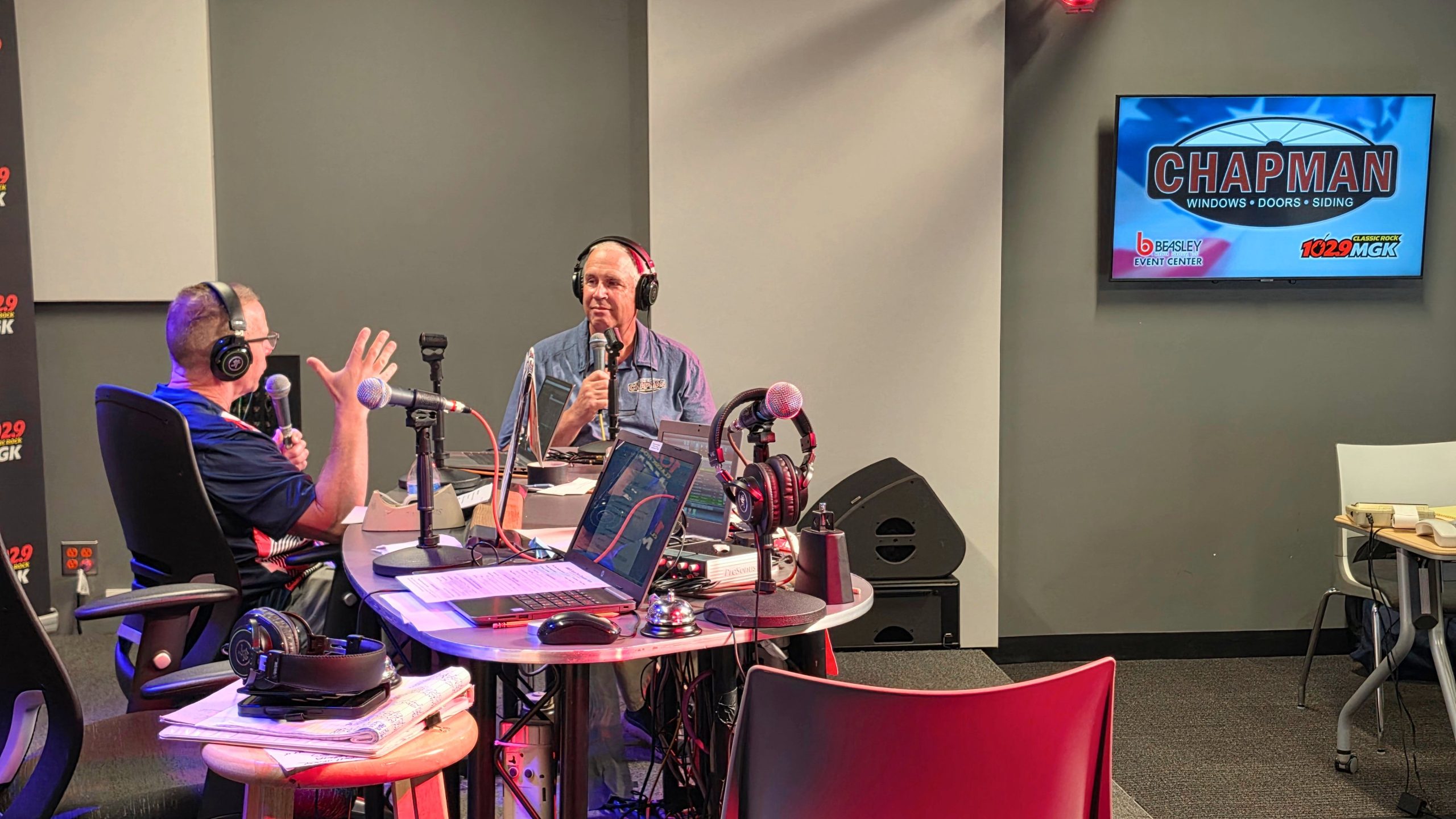 Mike Chapman on the air at the 2026 Veterans Radiothon supporting veterans in the Greater Philadelphia region.